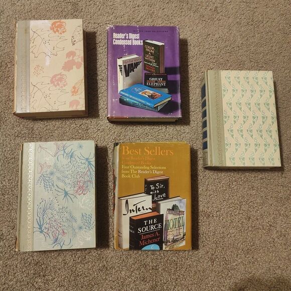 READERS DIGEST Lot of 5 Vintage Condensed Books  1958, 1959, 1966, 1968 - Picture 1 of 16